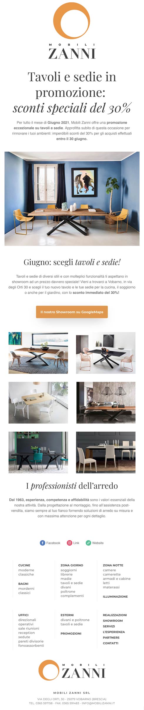 Mobili Zanni - promozione Giugno